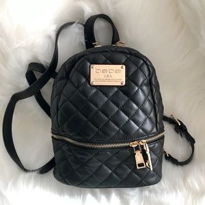 bebe quilted backpack
